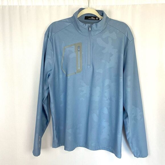 RLX Ralph Lauren Golf Performance Luxury Pullover Jersey Light Blue Men’s L - Picture 4 of 10
